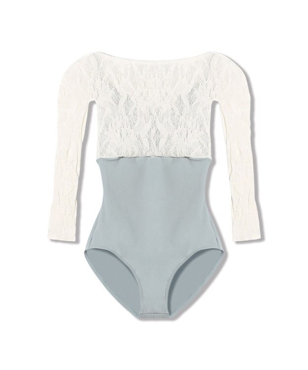 Chacott 【ノーソイングニット】7分袖レオタード シーグリーン