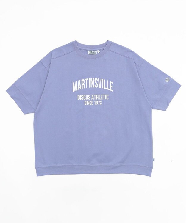 WEGO 【綿100%/MLサイズ展開】DISCUS　ルーズカレッ１００％ ブルーその他