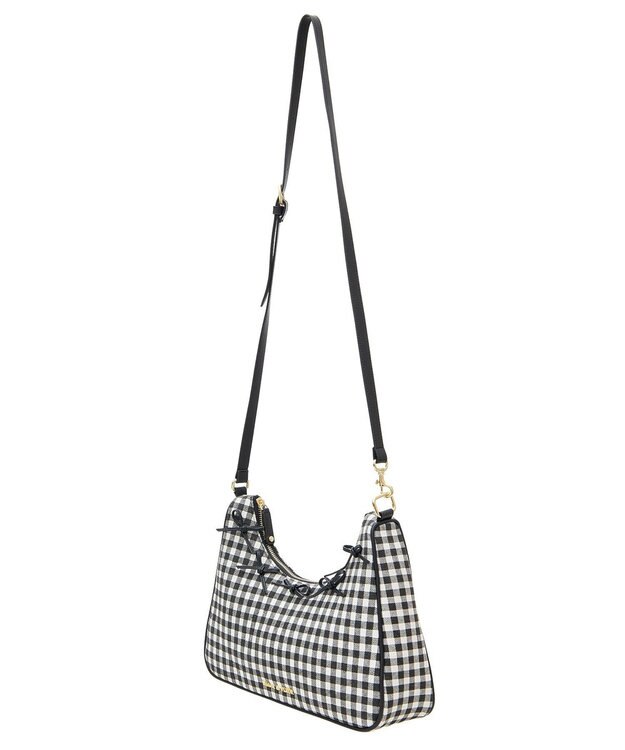 Maison de FLEUR ナローリボンショルダーバッグ Gingham Check