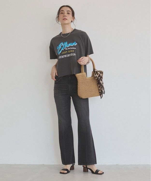 WEGO 【ANGIE VINTAGE/SMLサイズ展開】ブーツカットデニムパンツ ブラックその他