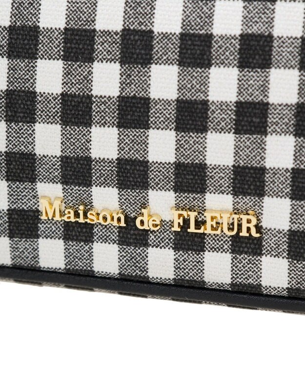 Maison de FLEUR ナローリボンショルダーバッグ Gingham Check