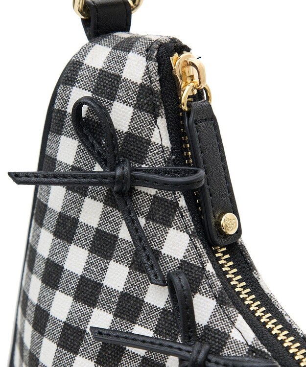 Maison de FLEUR ナローリボンショルダーバッグ Gingham Check