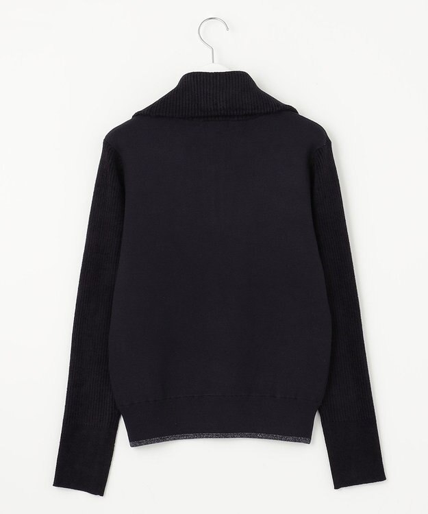 23区GOLF 【WOMEN】ストレッチモールハーフジップ ニット ネイビー系