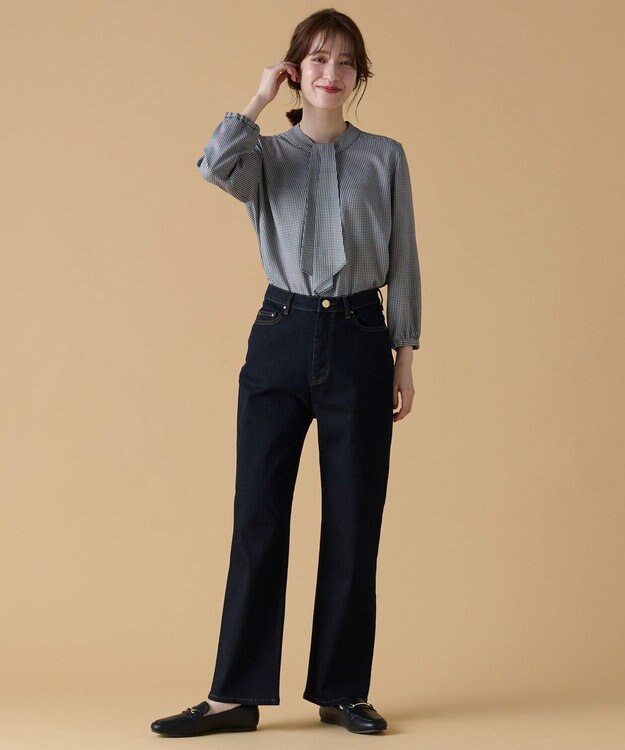 ANY 【ストレッチ】コンフォート美脚 デニムパンツ インディゴ