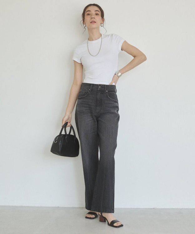 WEGO 【ANGIE VINTAGE/SMLサイズ展開】ブーツカットデニムパンツ ブラックその他