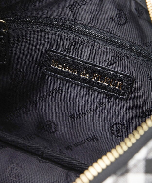 Maison de FLEUR ナローリボンショルダーバッグ Gingham Check