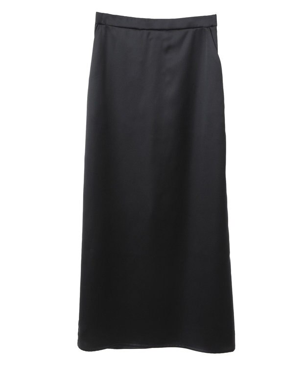 CRAFT STANDARD BOUTIQUE ゴムサテンスカート Black