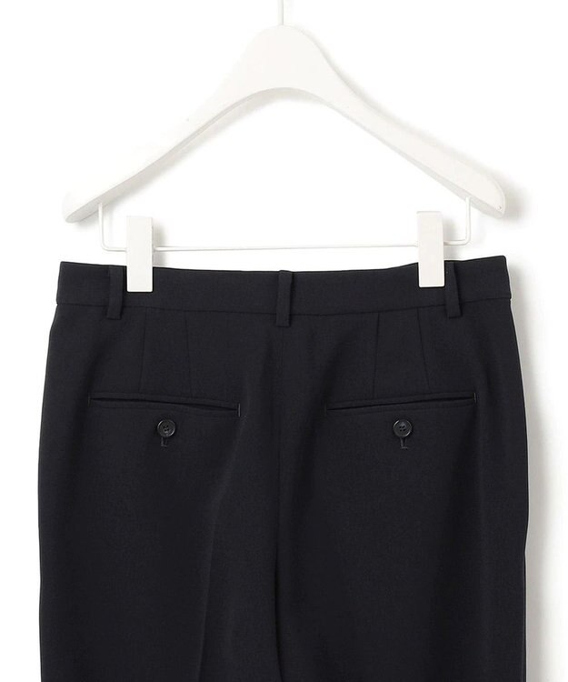 23区 トリアセダブルジョーゼット パンツ ブラック系