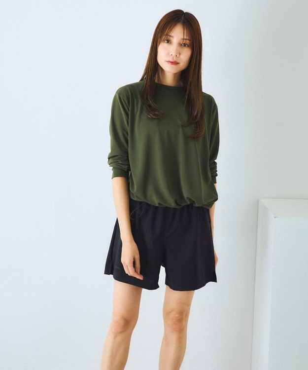 OP／FILA 【Kappa】ロンT付き水着4点セット タンキニデザイン カーキ