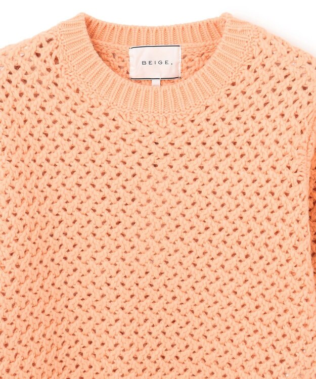 BEIGE， VARENNE / ショートレングスニット Peach