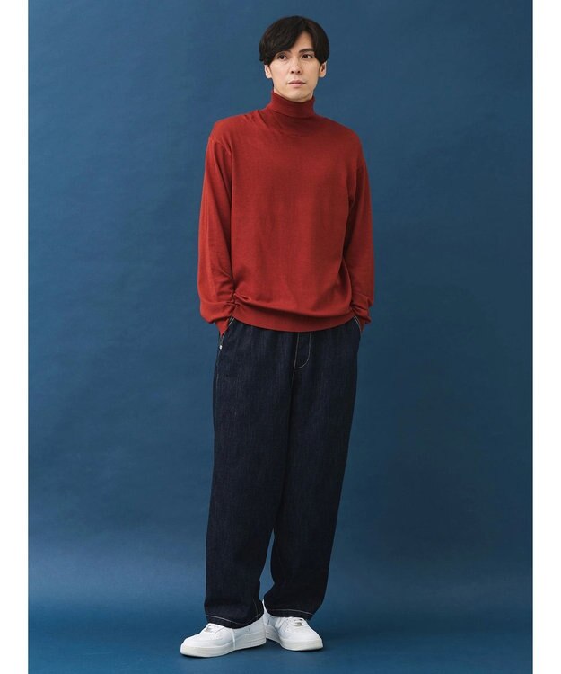 CRAFT STANDARD BOUTIQUE タートルネックニットプルオーバー Brick Red