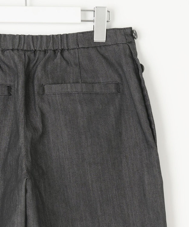 J.PRESS LADIES L 【洗える】T/C DENIM セミワイド パンツ ブラック系