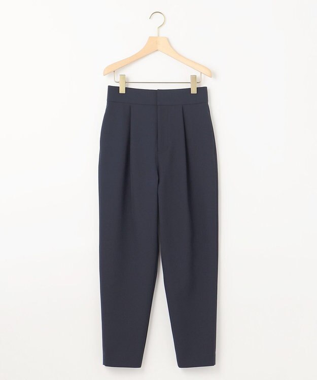 組曲 【洗える・ストレッチ】プランタンカラークロップド パンツ ネイビー系