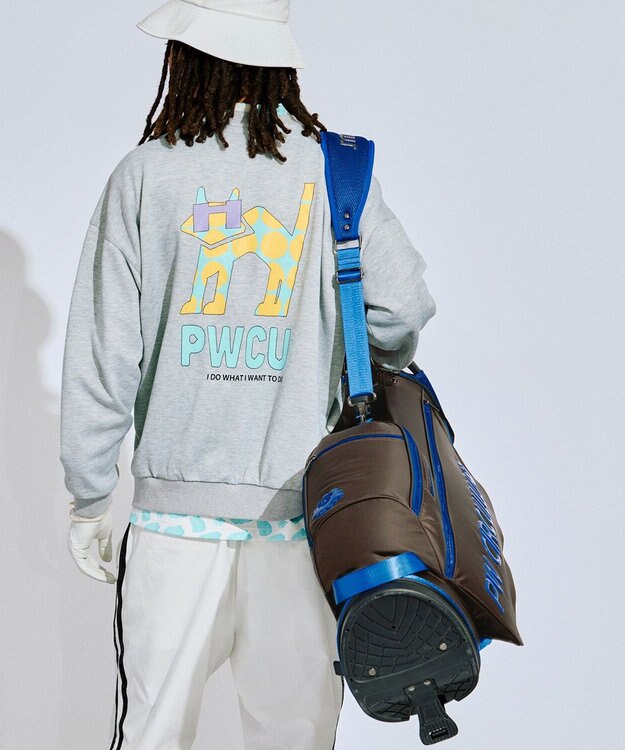 PW CIRCULUS 【UNISEX】デタッチャブル キャディバッグ　シューズケース・ランドリーケース付  ゴルフ ダークブラウン系