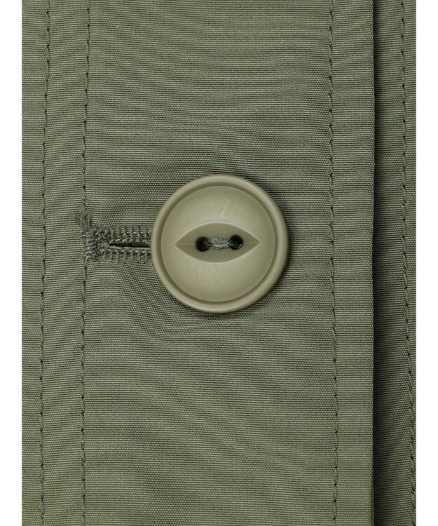 Green Parks ・ＥＬＥＮＣＡＲＥ　ＤＵＥスタンドカラーミリタリーベスト Khaki