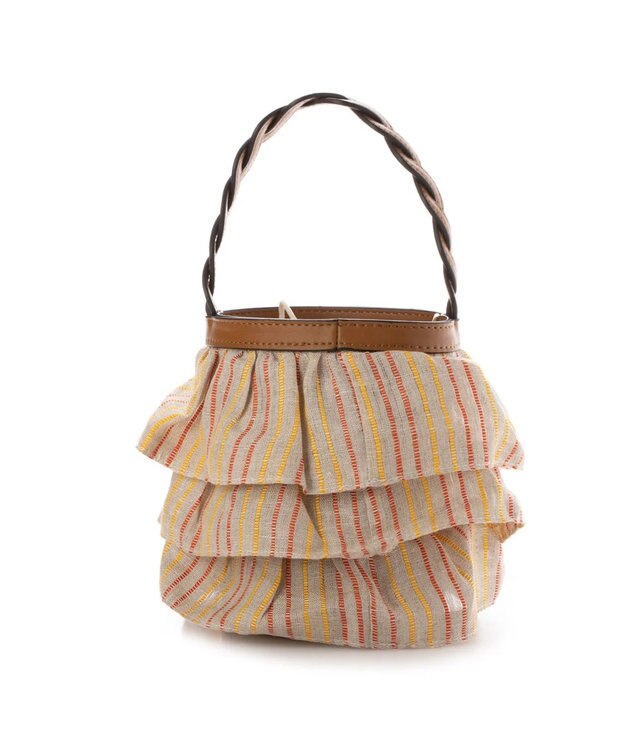 UNBILLION cachecache ミニフリルバケツ型2wayショルダーバッグ オレンジ