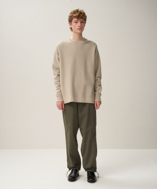 ATON NATURAL DYED URAKE | オーバーサイズスウェット - UNISEX BEIGE