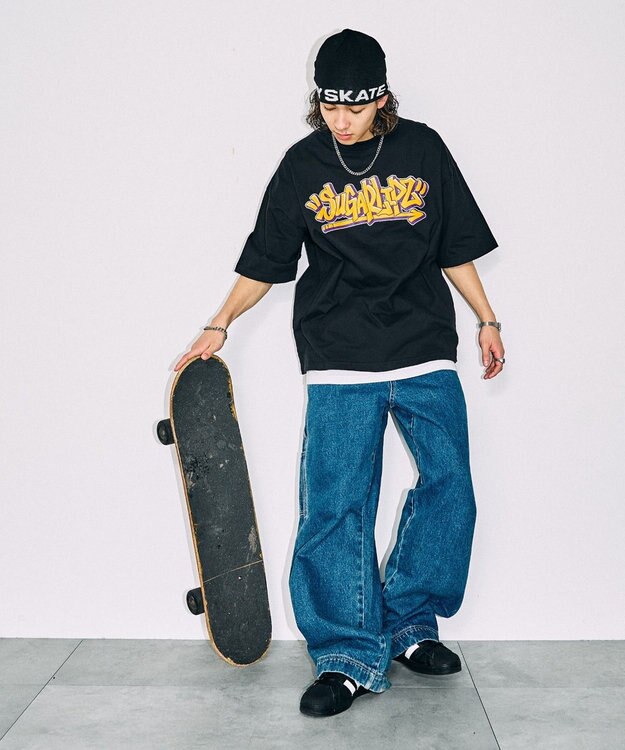 WEGO プランプロゴグラフィックBIGT（S） ブラック