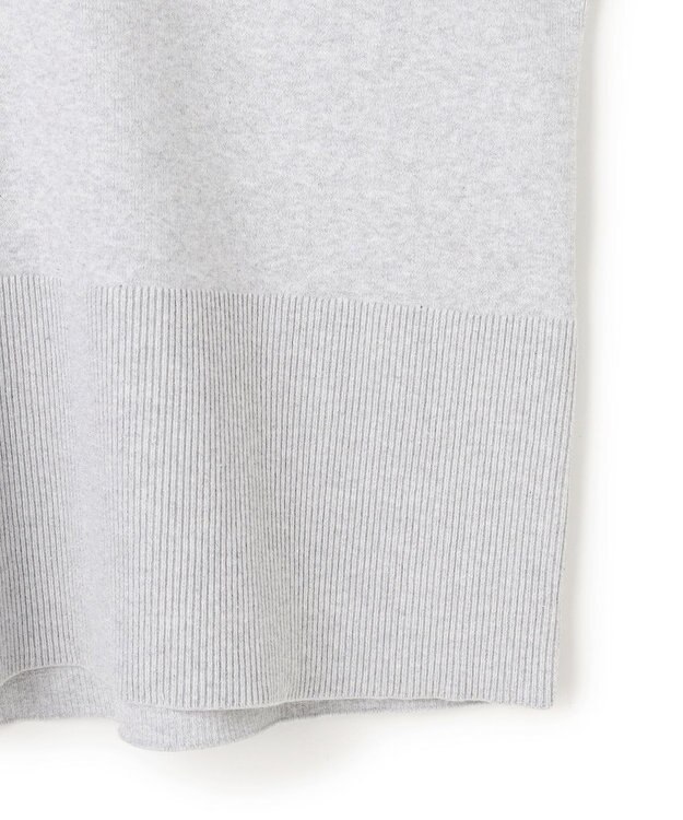 uncrave スウェットライクニット スキッパートップス TOPグレー