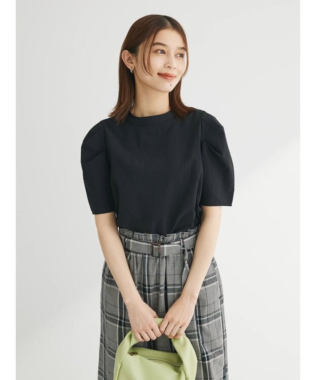 Green Parks ２Ｗａｙ　カラミドビーブラウス Black