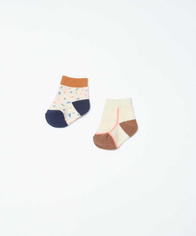 TRICOTE TERRAZZO SOCKS SET OF 2 / テラゾソックス2セット (BABY) 03GIRL