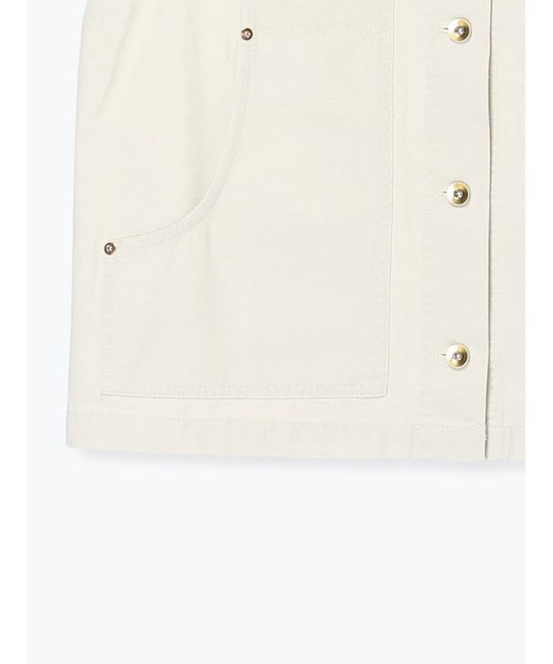 Te chichi ノーカラーワークベスト オフホワイト