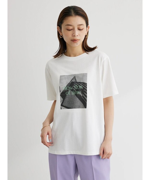 Green Parks フォトレギュラーＴシャツ Black