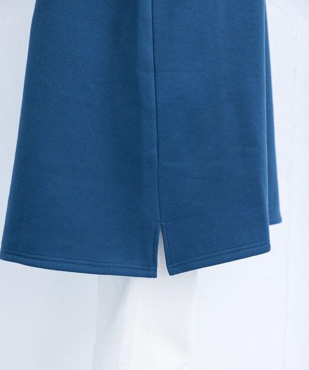 Tiaclasse 【洗える】裏起毛チュニック ブルー