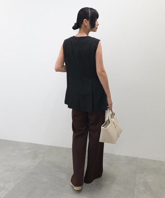 Green Parks カットフレアパンツ Dark Brown