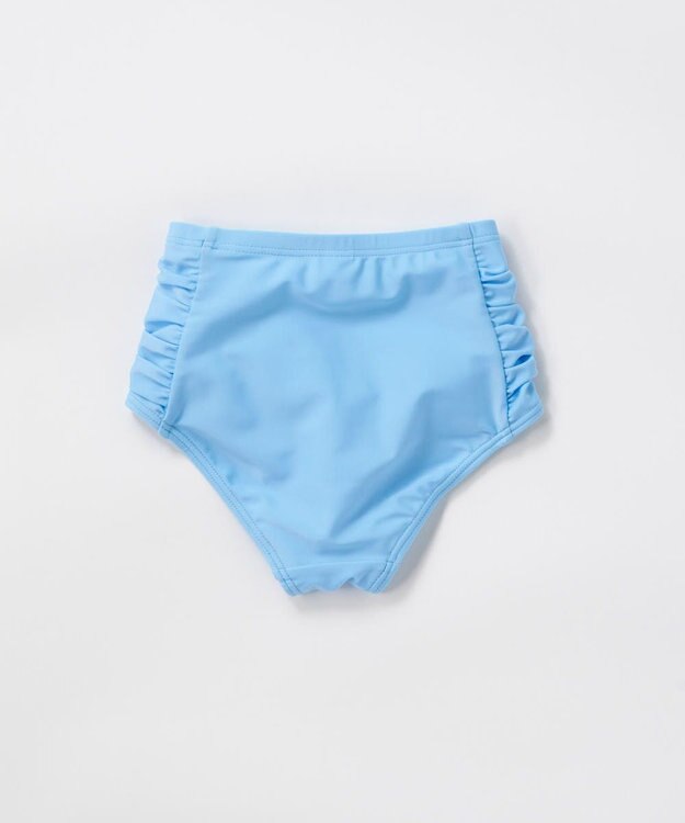 OP／FILA 【marie claire ENFANTS】フリル襟付き長袖ラッシュガード型水着 サックス