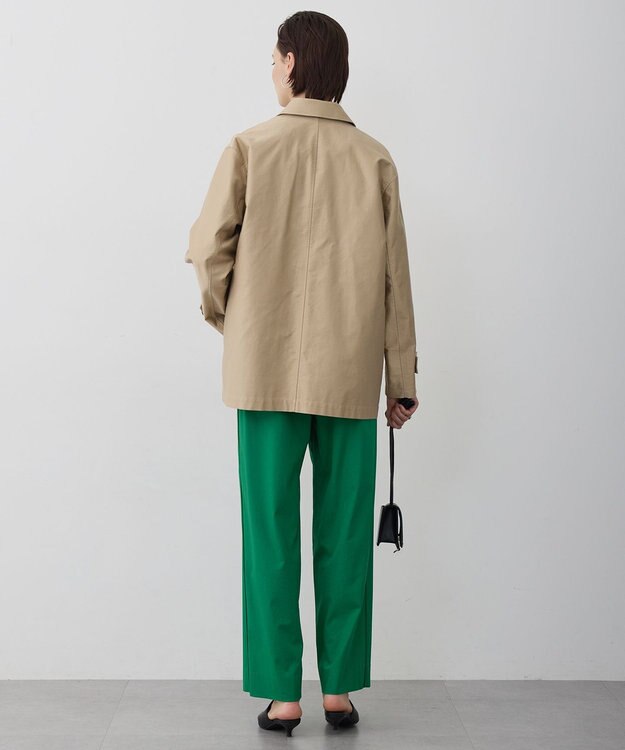 ICB L 【配色襟取り外し可能】ライトモールスキン キルトライナー付きバーンジャケット チノ