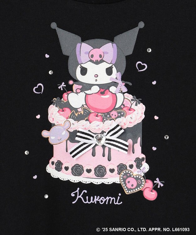 ANY KIDS 【any FAM ×サンリオキャラクターズ】パフスリーブ Tシャツ クロミ×ブラック