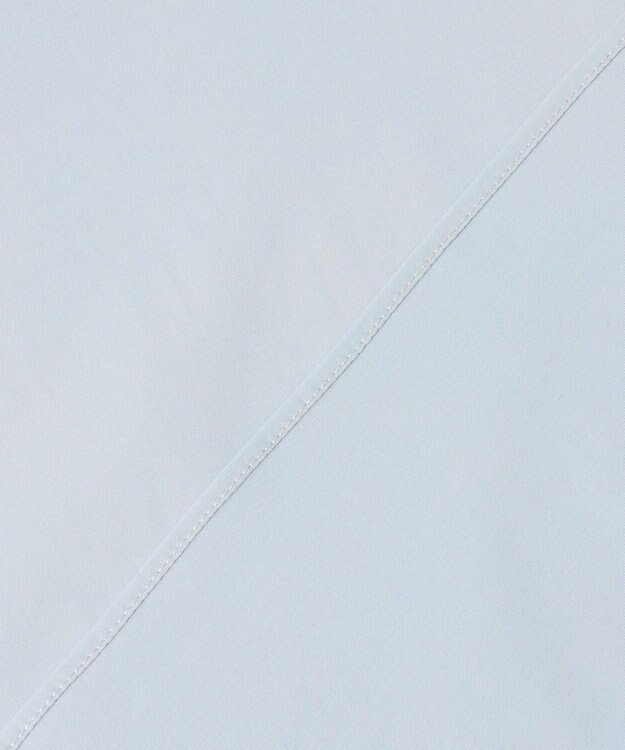 ANY フリルネックブラウス サックス