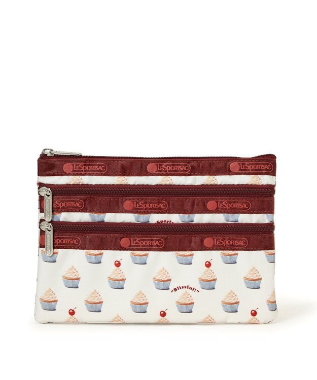 LeSportsac 3ZIP COSMETIC/カップケーキディライト カップケーキディライト
