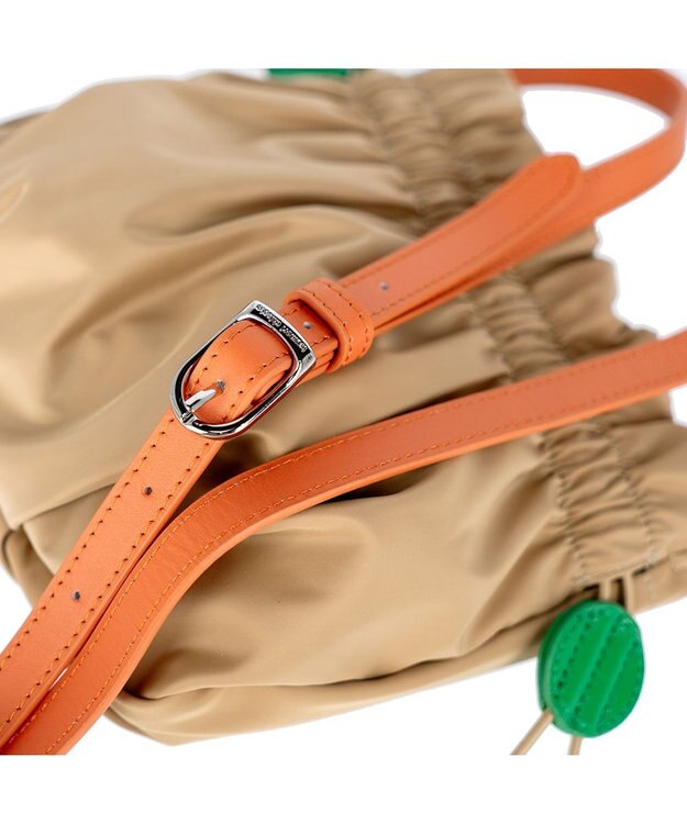 tsumori chisato CARRY ギャザー ショルダーバッグ ミニバッグ ポシェット イエロー