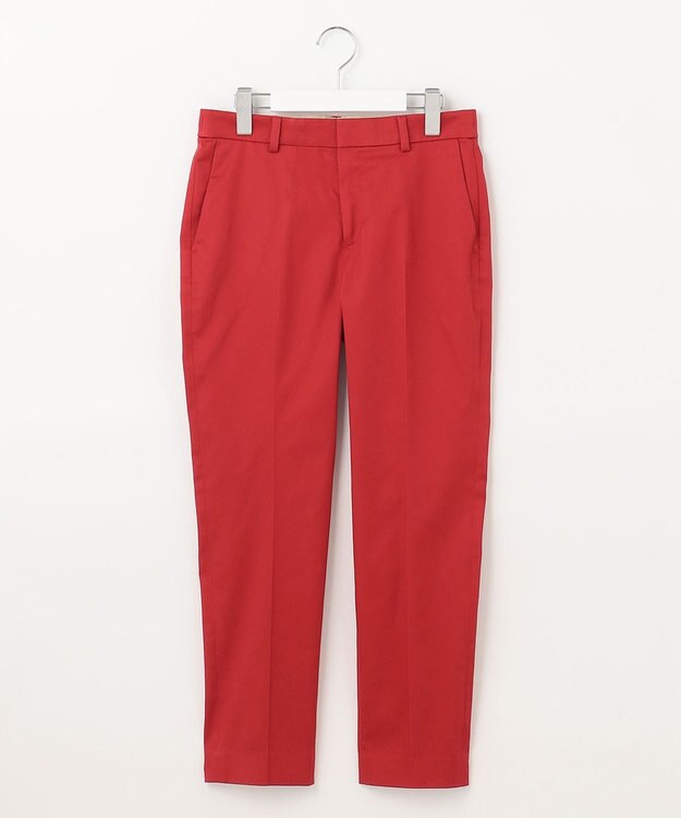 自由区 【接触冷感・吸湿・速乾・XXSサイズあり】COOLMAX テーパードパンツ レッド系