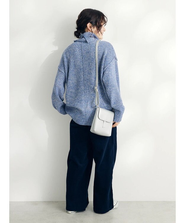 CRAFT STANDARD BOUTIQUE センタータックニットプルオーバー Blue