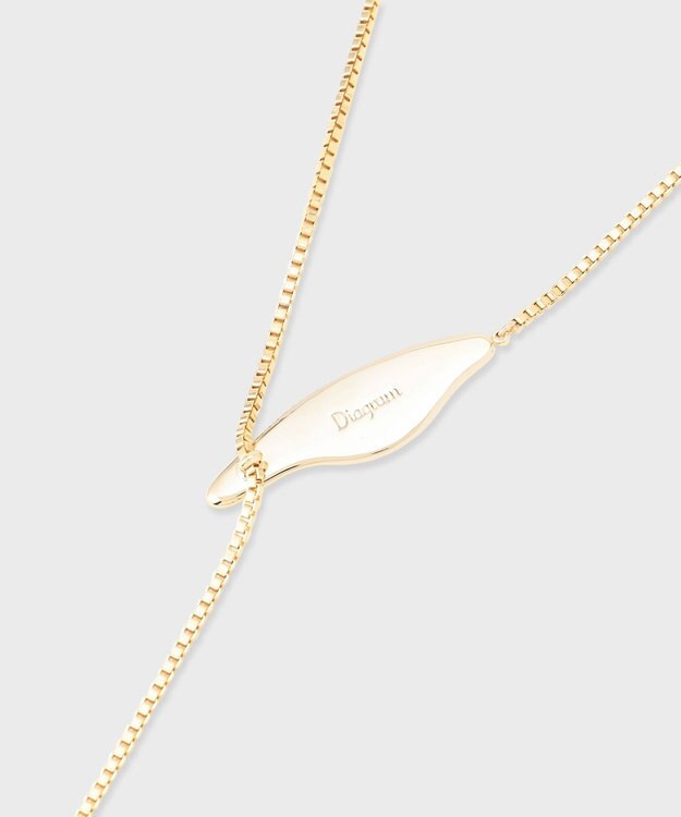 GRACE CONTINENTAL ウェーブメタルラリエットネックレス ゴールド