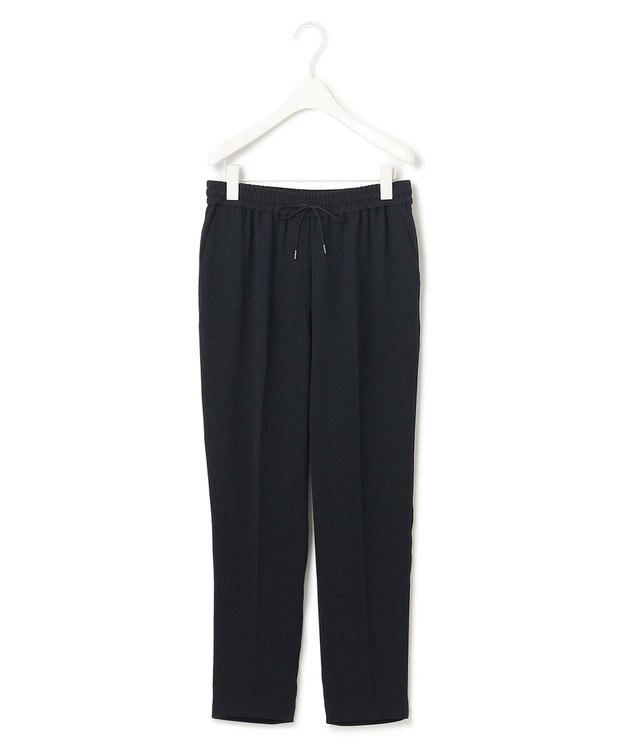 ICB 【洗える】 ライトダブルクロス ドロストパンツ ネイビー系