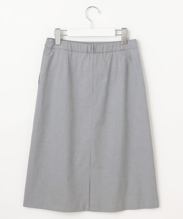 J.PRESS LADIES 【セットアップ対応・洗える・撥水】コットンFITTY スカート グレー系