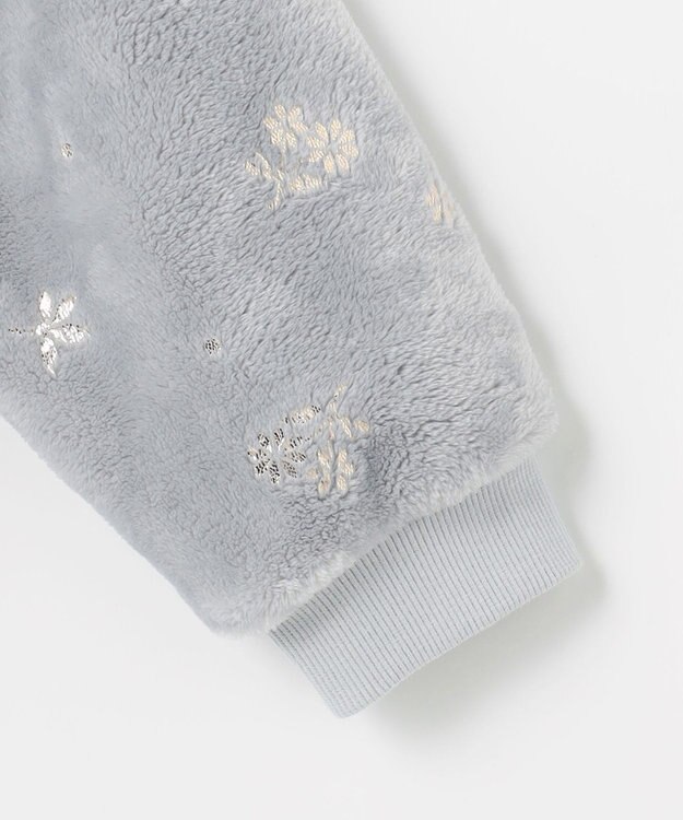 組曲 KIDS 【110-140㎝】スノーフラワー ブルゾン ライトグレー