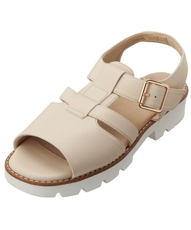 ASICS WALKING ペダラ ソフトラギッドサンダル レディース 3E ベージュ系