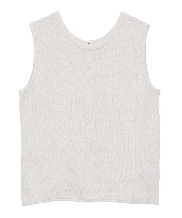 Green Parks 前後２ｗａｙ　ミックスカラーノースリーブニット Light Gray