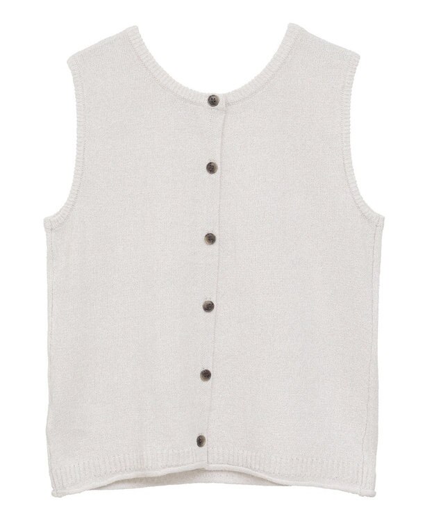 Green Parks 前後２ｗａｙ　ミックスカラーノースリーブニット Light Gray