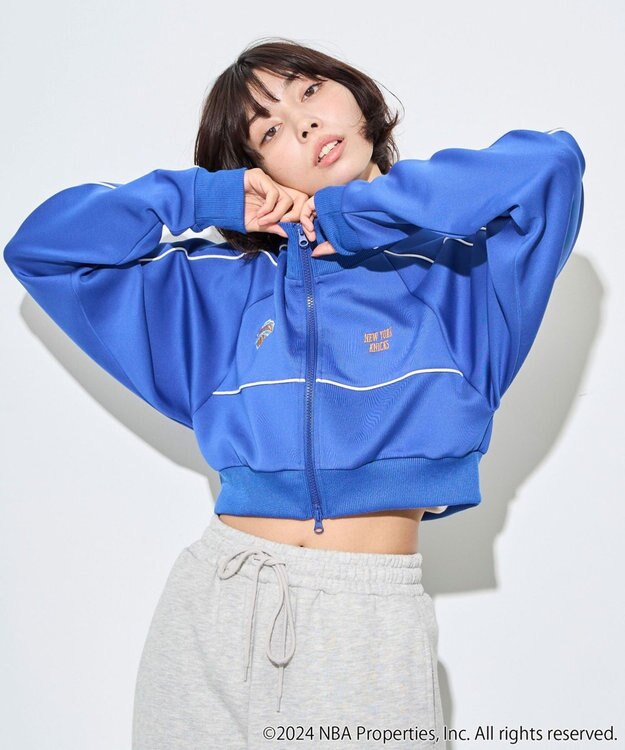 WEGO 別注NBAショートトラックジャケット ブルー