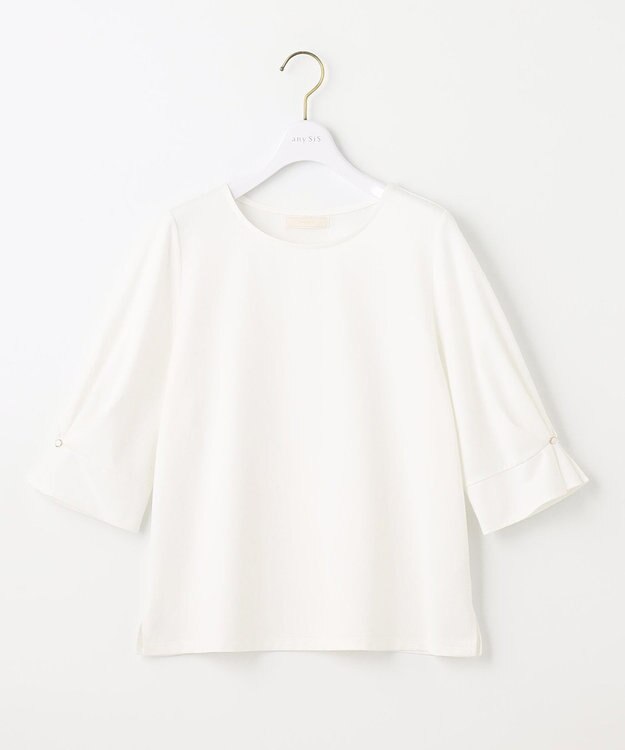 ANY SIS S 【接触冷感・UVカット】サカリバクルーネック プルオーバー オフホワイト