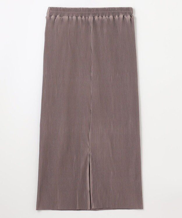 ANY 【洗濯機可】プリーツジャージタイトスカート モカ