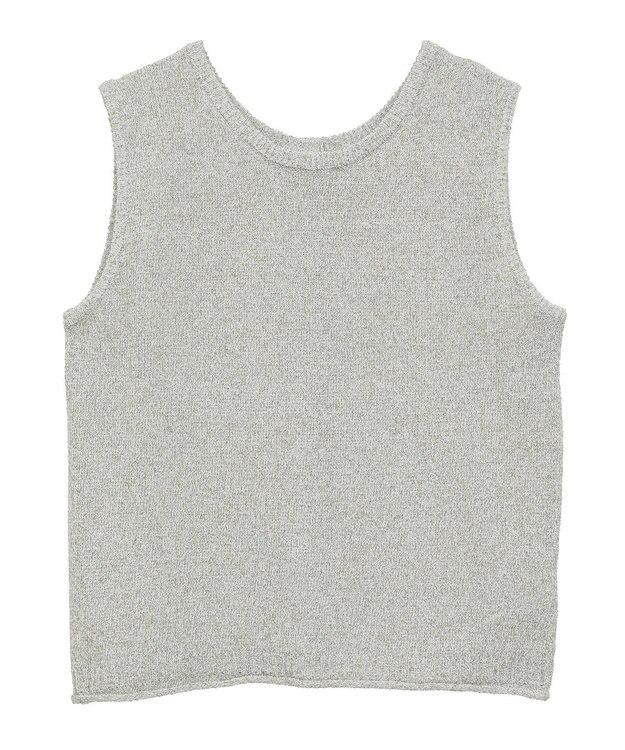 Green Parks 前後２ｗａｙ　ミックスカラーノースリーブニット Khaki