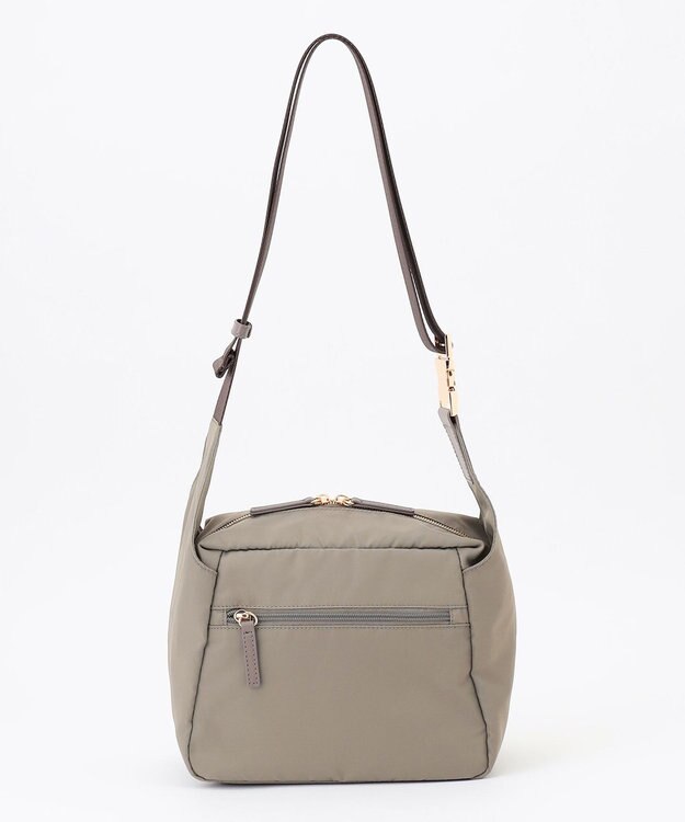 LA BAGAGERIE メタルバックル　ボックスショルダー　SSサイズ グレージュ
