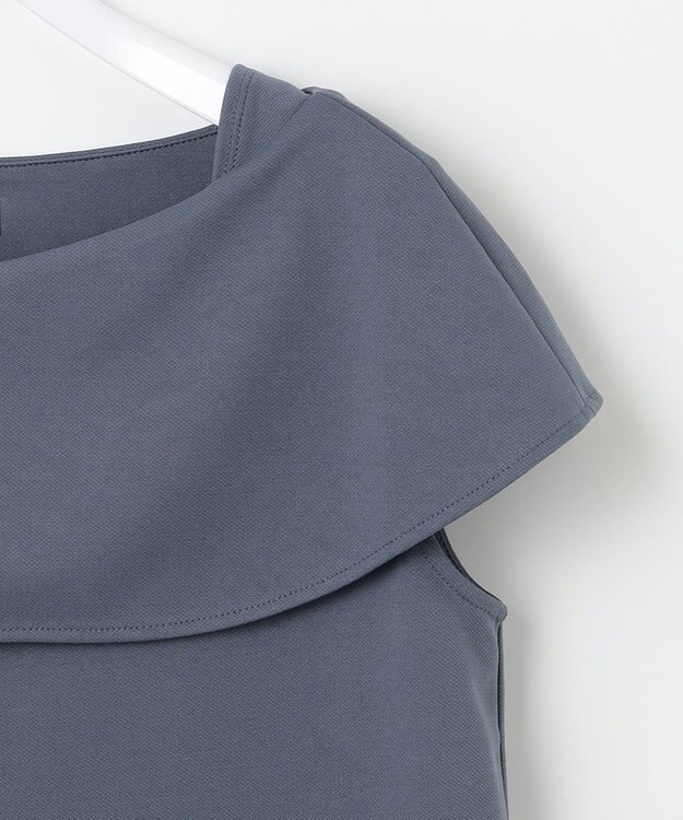 ANY SIS L ケープディテール カットソー ブルーグレー